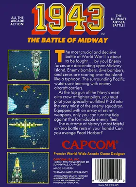 1943 (Japan) (FamicomBox) box cover back